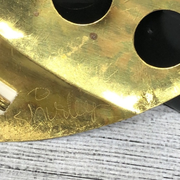 𝅺Vintage handmade artisan brualist/modernist style unusual funky brooch pin - Picture 3 of 5